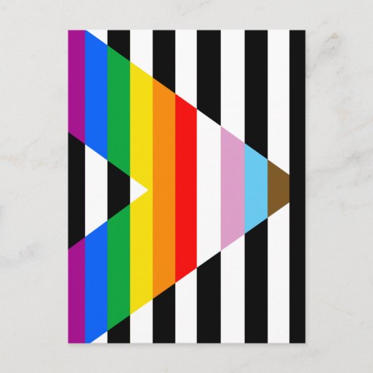 Bondgenoot Progress Pride-vlag Briefkaart (Voorkant)