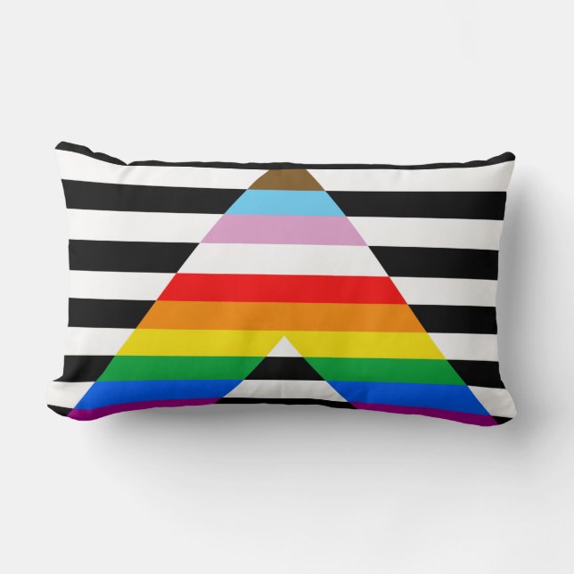Bondgenoot Progress Pride Vlag Kussen (Voorkant)