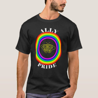 Bondgenoot trots LGBTQ gelijkheid regenboog lesbie T-shirt