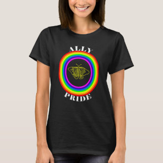 Bondgenoot trots LGBTQ gelijkheid regenboog lesbie T-shirt