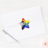 bondgenoot | Voortgang Pride Vlag Ster Sticker (Envelop)