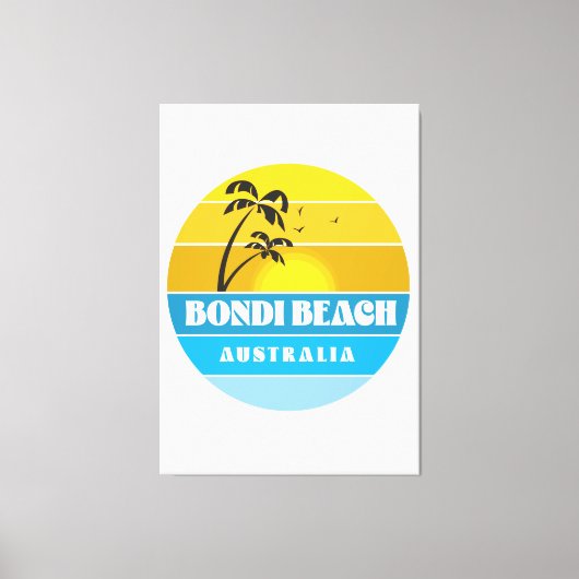 Bondi Beach Australia Canvas Afdruk (Voorkant)