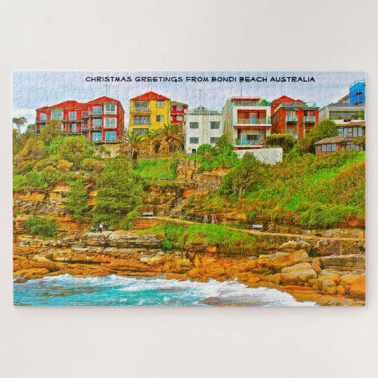 Bondi Beach Australia Jigzaag Puzzle Legpuzzel (Horizontaal)
