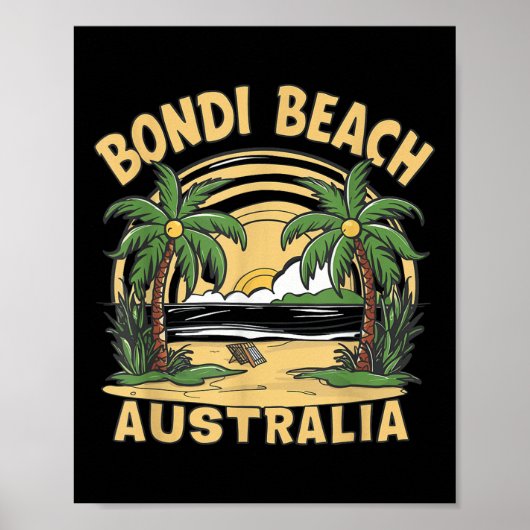 Bondi Beach Australia Poster (Voorkant)