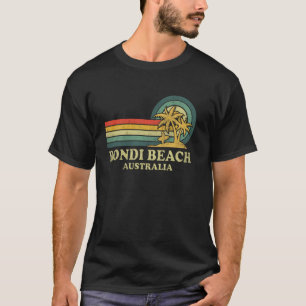 Bondi Beach Australië Gezinsvakantie Vintage Palm T-shirt
