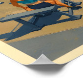 Bondi Beach Australië - Oude Reisposter Poster (Hoek)