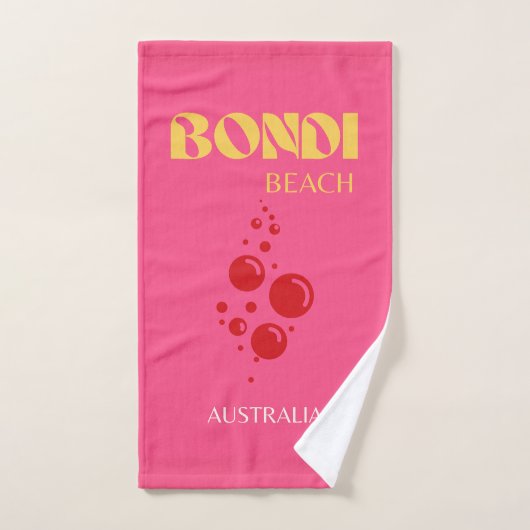 Bondi Beach, Rose (Serviette à main)