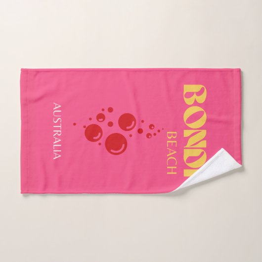 Bondi Beach, Rose (Serviette à main)