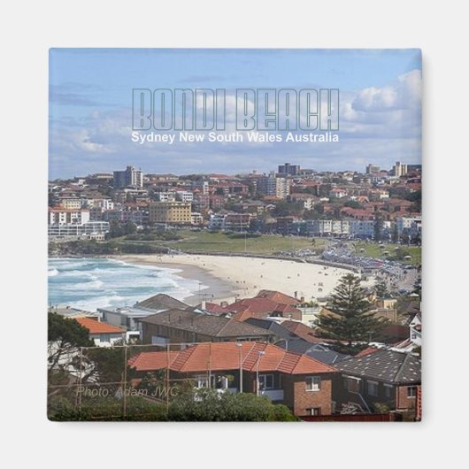Bondi Beach Sydney Australië Souvenir Magnet Magneet (Voorkant)