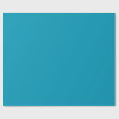 Bondi Blue Solid Color Cadeaupapier (Vlak)