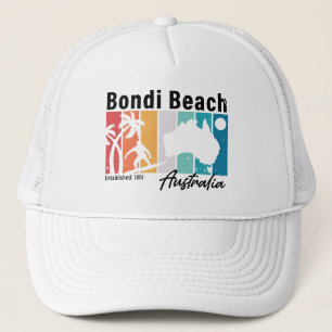 Bondi strand Australië Retro Souvenirs 80s Trucker Pet