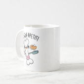 Bone Apetit Grappige Kookwoordspeling Koffiemok (Voorkant links)