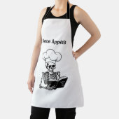 Bone Appétit Halloween Skeleton Chef Schort (Insitu)