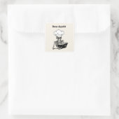 Bone Appétit Halloween Stickers Chef Squelette (Sac)