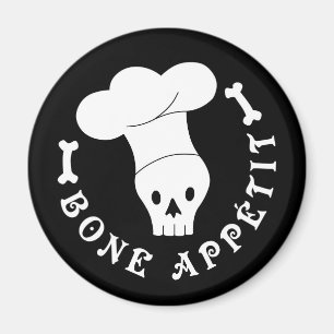 Bone Appetit Skeleton Chef Magneet