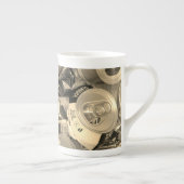 Bone China BEER print Porselein Kop (Rechts)