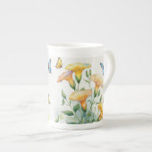 Bone China Cafee Mug - Yellow Morning Glory (Devant droit)