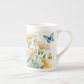 Bone China Cafee Mug - Yellow Morning Glory (Droite)