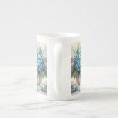 Bone China Dusty Blue Specialty Tea Party Mug (Dos)