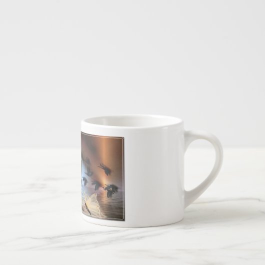 Bone China Espresso tasse (Droite)