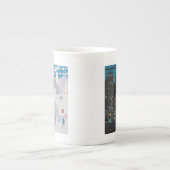 Bone China Mok Manchester UK Night Day Skyline (Voorkant)