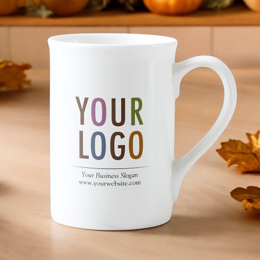 Bone China Mok met Bedrijf Logo 10 oz Geen Minimum
