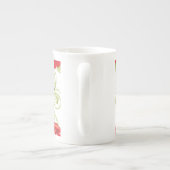 Bone China Mok- rode rozen Porselein Kop (Achterkant)