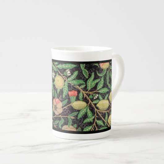 BONE CHINA MOK : WILLIAM MORRIS : POMEGRANATEN (Voorkant rechts)