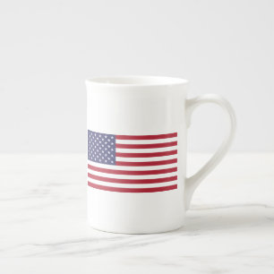 Bone China Mug avec drapeau des USA