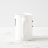 Bone china mug avec nom hébreu (Dos)
