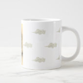 Bone China Mug DEUX BUNNIES ET UNE LUNE AVEC NUAGE (Droite)