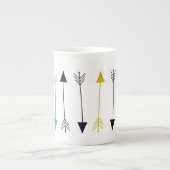 Bone China Mug - Flèches tribales (Devant)