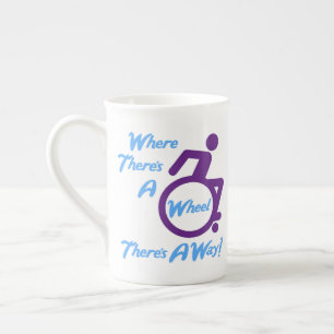 Bone China Mug - Là où il y a une roue