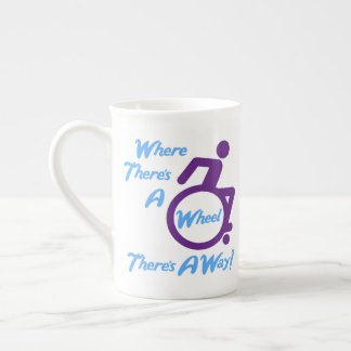 Bone China Mug - Là où il y a une roue