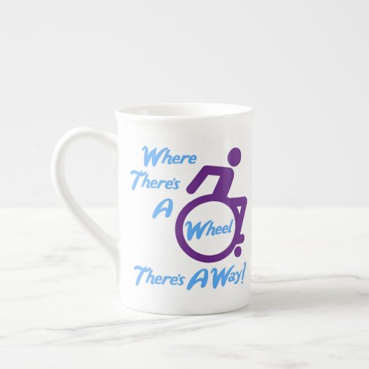 Bone China Mug - Là où il y a une roue (Gauche)
