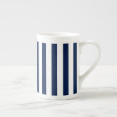 Bone China Mug Navy & White Stripes (Droite)
