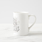 BONE CHINA MUG : VINTAGE "MERRY CHRISTMAS" (Droite)