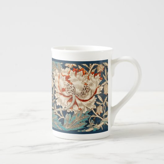 BONE CHINA MUG : WILLIAM MORRIS : HONEYSUCKLE (Droite)