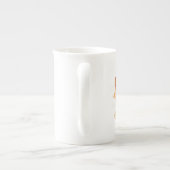 Bone china tasse avec logo coloré (Dos)
