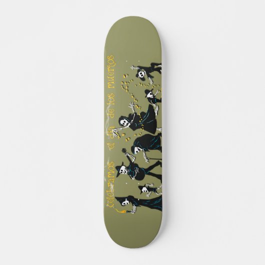 Bone Deck™ - Dansende Muertos Skateboard (Voorkant)