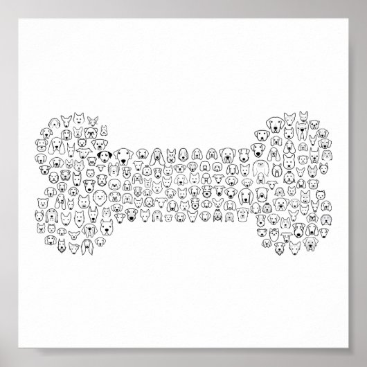 BONE Dog Cartoon Poster (Voorkant)