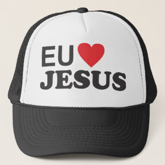 Boné - Eu amo Jesus Trucker Pet