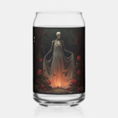 Bone girl wearing a wedding dress in a forest (Recto)