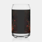 Bone girl wearing a wedding dress in a forest (Gauche)