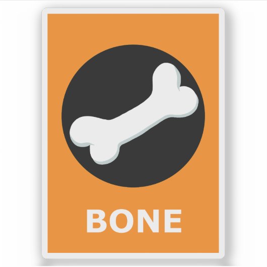 BONE Halloween Sticker (Devant)