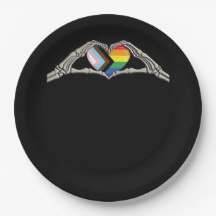 Bone Hands Heart Pride Progress Papieren Bordje