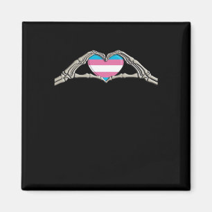 Bone Hands Heart Transgender Gothic Magneet