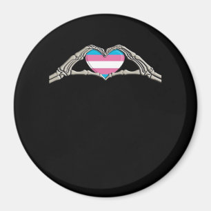 Bone Hands Heart Transgender Gothic Magneet