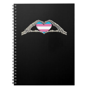 Bone Hands Heart Transgender Gothic Notitieboek
