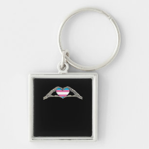 Bone Hands Heart Transgender Gothic Sleutelhanger